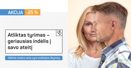 Akcija moters ir vyro sveikatos ištyrimo programoms